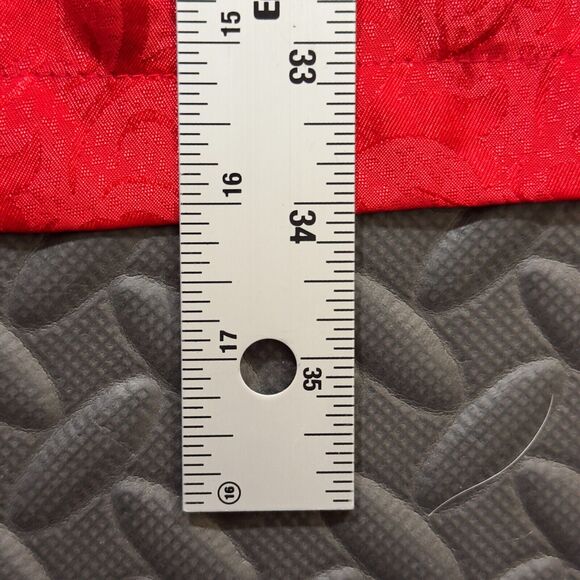 Victoria's Secret Robe Women One Size Red Satin Jacquard Print Casual Open Front - Picture 9 of 9